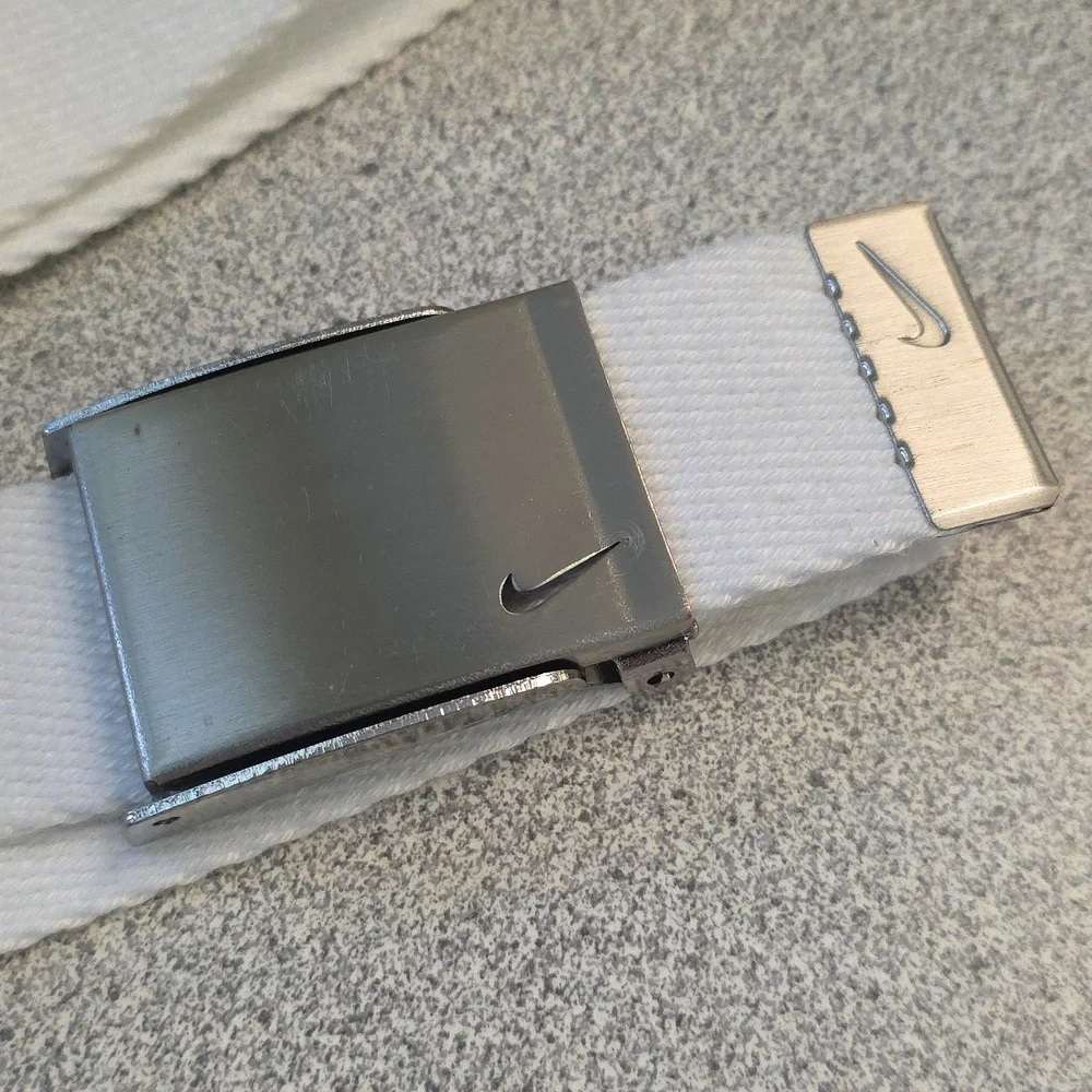 NIKE Golf Belt - White Adjustable Web Belt 38 inches - Picture 2 of 6